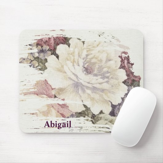 Retro-Rose-Polsterung Mousepad (Mit Mouse)