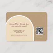 Retro-Rose-Rabattkarte für benutzerdefinierte Logo Visitenkarte (Rückseite)