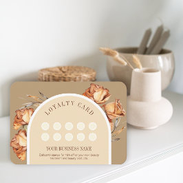 Retro-Rose-Rabattkarte für benutzerdefinierte Logo Visitenkarte