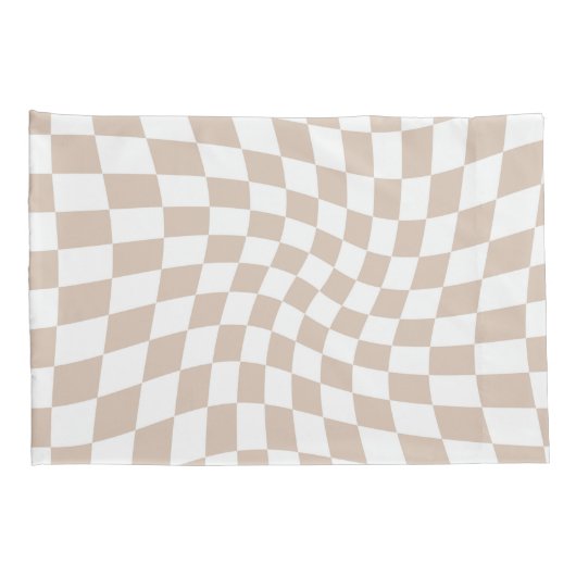 Retro Rose Sand Pink Pastellfarben Karton Kissenbezug (Rückseite-Rechts)