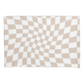 Retro Rose Sand Pink Pastellfarben Karton Kissenbezug (Vorderseite-Links)