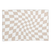 Retro Rose Sand Pink Pastellfarben Karton Kissenbezug (Vorderseite-Rechts)