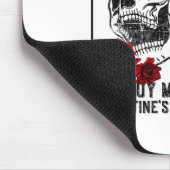 Retro Rose sind rot Mein Soul ist schwarz Skelett  Mousepad (Ecke)