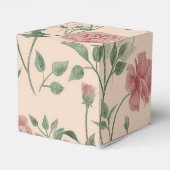 Retro-Rosenblüten Geschenkschachtel (Rückseite)