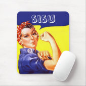 Retro Rosie die Nieteneinschläger Sisu stabile Mousepad (Mit Mouse)