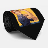 Retro Rosie können wir es tun Krawatte (Gerollt)