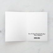 Retro Rosie Riveter Custom Birthday Card for Women Karte (Innenseite)