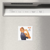 Retro Rosie the Riveter Mama kann es tun Magnet (In Situ (Geschirrspüler))