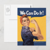 Retro Rosie, wir können es tun Postkarte (Vorne/Hinten)
