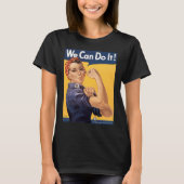 Retro Rosie, wir können es tun T-Shirt (Vorderseite)
