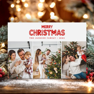 Retro-Rot Frohe Weihnachten