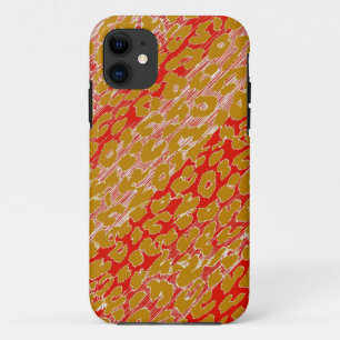 Retro Rot-Gelb-Rosa-Leopard-Printhaut Case-Mate iPhone Hülle