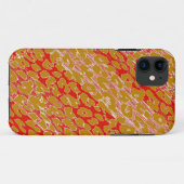 Retro Rot-Gelb-Rosa-Leopard-Printhaut Case-Mate iPhone Hülle (Rückseite (Horizontal))