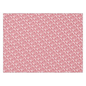 Retro Rot oder ein beliebiges Farbfernsehmuster Tischdecke (Vorderseite (Horizontal))