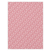 Retro Rot oder ein beliebiges Farbfernsehmuster Tischdecke (Vorderseite)