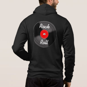 Retro-Rot-Schallplattenjacken-Hoodie Hoodie