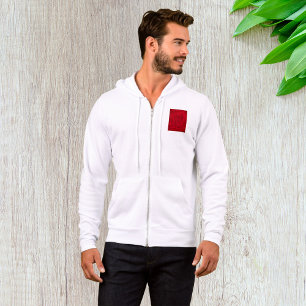 Retro-Rot-Schaltkreisplatinen-Tech-Muster Hoodie
