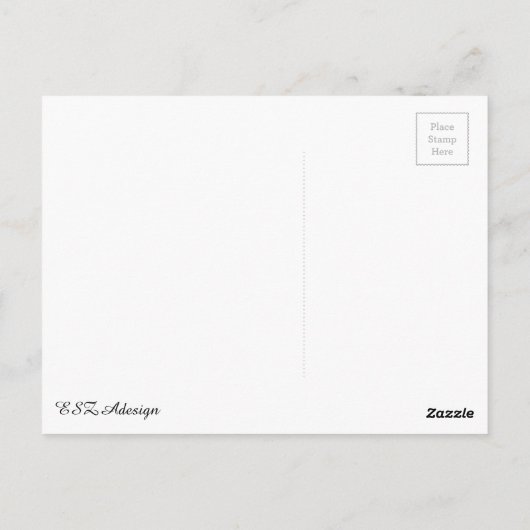 Retro-Rot-Silhouette mit Eiffelturm Postkarte (Rückseite)