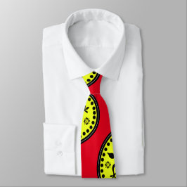 Retro Rot und Gelb Paisleys Necktie Krawatte