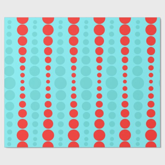 Retro Rot und Geschenkpapier (Flach)