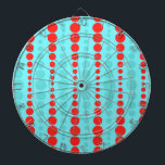 Retro Rot und Türkis Dots Dart Board Dartscheibe<br><div class="desc">Wer sagte: "Dot, Punkt nicht viel", sah nie dieses Retro Red und Turquoise Dots Dart Board. Es ist mit einem Aquarelaum mit Reihen von lebhaften roten und türkisfarbenen Kreisen in abgestuften Größen ausgestattet. Dieses Vintag inspirierte Muster ist wie die russischen Nistpuppen der Polka dot world! Es ist Retro. Es ist...</div>