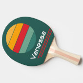 Retro Rotation Green Loop Tischtennis Schläger (Seitenansicht)