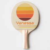 Retro Rotation Streifen Tischtennis Schläger (Vorderseite)