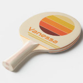 Retro Rotation Streifen Tischtennis Schläger (Vorderseite)