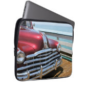 Retro rote Auto-Laptop-Hülse Laptopschutzhülle (Vorne Rechts)