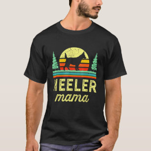 Retro Rote Blue Heeler Mutter Australischer Tüderh T-Shirt