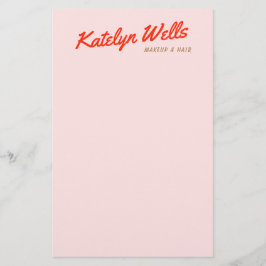 Retro Rote handgeschriebene Skripttypografie Pink Flyer