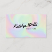 Retro Rote handgeschriebene Skripttypografie Pink Visitenkarte (Vorderseite)