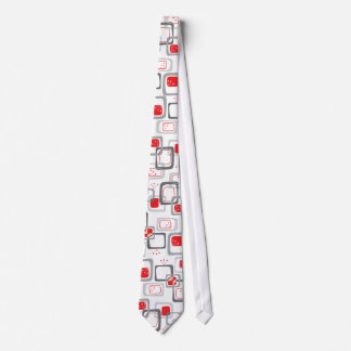 Retro rote Kirsche quadriert Funky Groovy Krawatte