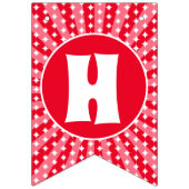 Retro Rote Königin des Herzens Geburtstag Wimpelkette (Zweite Fahne)