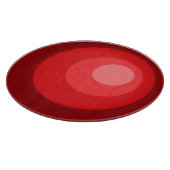 Retro Rote Kreise Schneidebrett (Ecke)