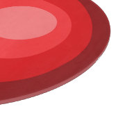 Retro Rote Kreise Schneidebrett (Ecke)