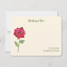 Retro Rote Rose Originale Collage Art MidCentury