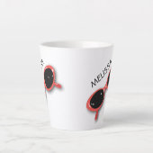 Retro Rote Sonnenbrille PERSONALISIERT Milchtasse (Vorderseite)