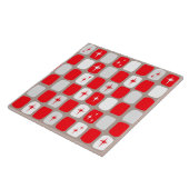 Retro rote Sternexplosion-Keramik-Fliese Fliese (Seite)