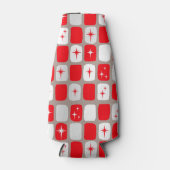 Retro Rote Sternexplosionen Flasche Cooler Flaschenkühler (Vorderseite)