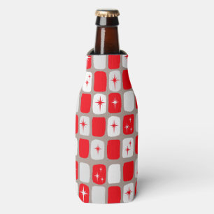 Retro Rote Sternexplosionen Flasche Cooler Flaschenkühler