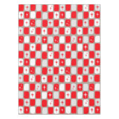 Retro Rote Sternexplosionen Tablette Tischdecke (Vorderseite)