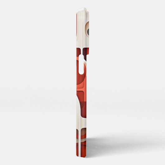 Retro-rote Telefonzelle iPhone Hülle (Rechte Seite)