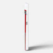 Retro rote Toughie iphone Abdeckung Case-Mate iPhone Hülle (Rückseite / Links)