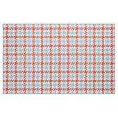 Retro-rote und türkisfarbene Hahnentrittmuster kar Stoff (Fat Quarter (45,7 x 55,9 cm))