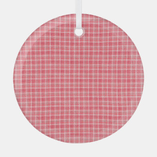 Retro roter karierter Tartan: nahtloses Muster. Ornament Aus Glas