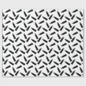 Retro, roter Lippenstift Geschenkpapier (Flach)