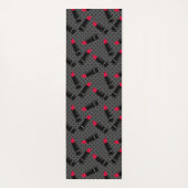 Retro, roter Lippenstift Yogamatte (Rückseite)