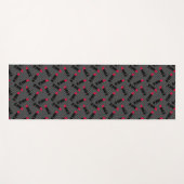 Retro, roter Lippenstift Yogamatte (Vorderseite (Horizontal))