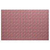 Retro rotes und schwarzes Paisley-Muster Stoff (Yard (91,4 cm))